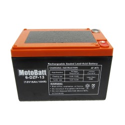 6-DZF-13 Elektromos kerékpár akkumulátor 12V 16AH