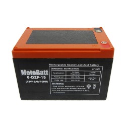 6-DZF-15 Elektromos kerékpár akkumulátor 12V18Ah
